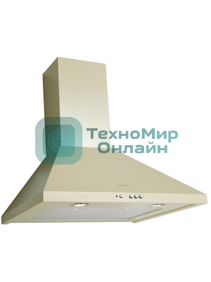 Вытяжка каминная Elikor Вента 60П-650-К3Д кремовый, 60 см, 650 куб. м/ч, 56 дБ