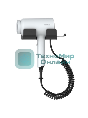 Фен Centek CT-2252 белый/черный, 1600 Вт, ионизация