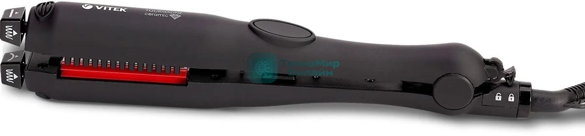 Мультистайлер для волос Vitek VT-8435 черный/красный, 18 мм, 220 °C, 1 режим