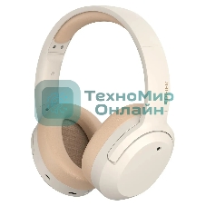 Беспроводные/проводные наушники Edifier W820NB Plus слоновая кость, полноразмерные, Bluetooth + USB-C, активное шумоподавление