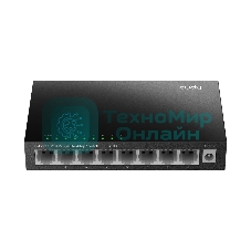 Коммутатор 8-Port 10/100 Mbps Desktop Switch, 8 10/100M RJ45 Ports, Loop Detection, Metal Case, Power Saving, Plug & Play