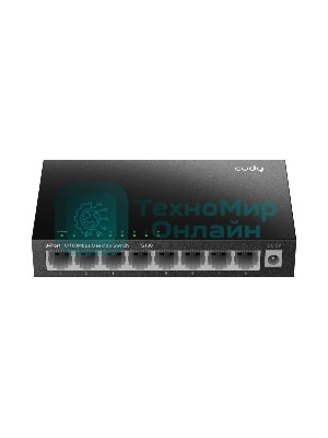 Коммутатор 8-Port 10/100 Mbps Desktop Switch, 8 10/100M RJ45 Ports, Loop Detection, Metal Case, Power Saving, Plug & Play