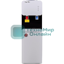 Кулер для воды Aqua Work 105-LDR, верхняя загрузка, нагрев 90 °С, охлаждение 15 °С, белый/черный