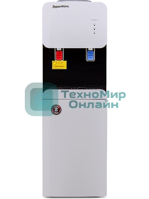 Кулер для воды Aqua Work 105-LDR, верхняя загрузка, нагрев 90 °С, охлаждение 15 °С, белый/черный