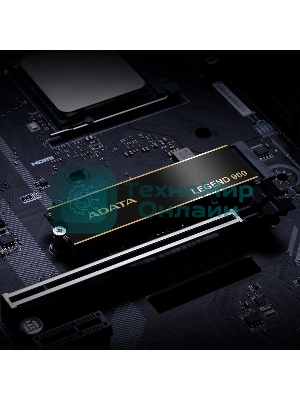 Накопитель SSD ADATA LEGEND 900, 2000Gb, PCIe 4.0 x4, 2280, NVMe, R/W 7000/5400, с радиатором