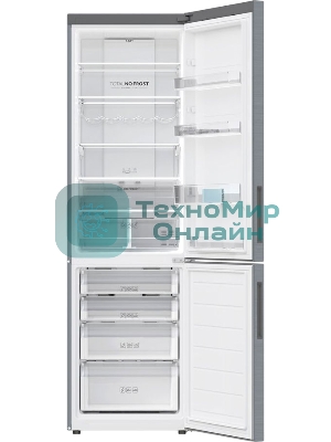 Холодильник Haier C2F637CXRGU1 нержавеющая сталь, двухкамерный, 278/108л, морозилка снизу, No Frost