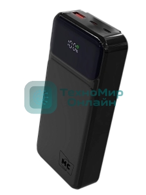Портативный аккумулятор MORE CHOICE (4620202552778) PB29-20 20000mAh 1USB+2Type-C 3.0A 22.5W+PD20W+QC3.0, черный