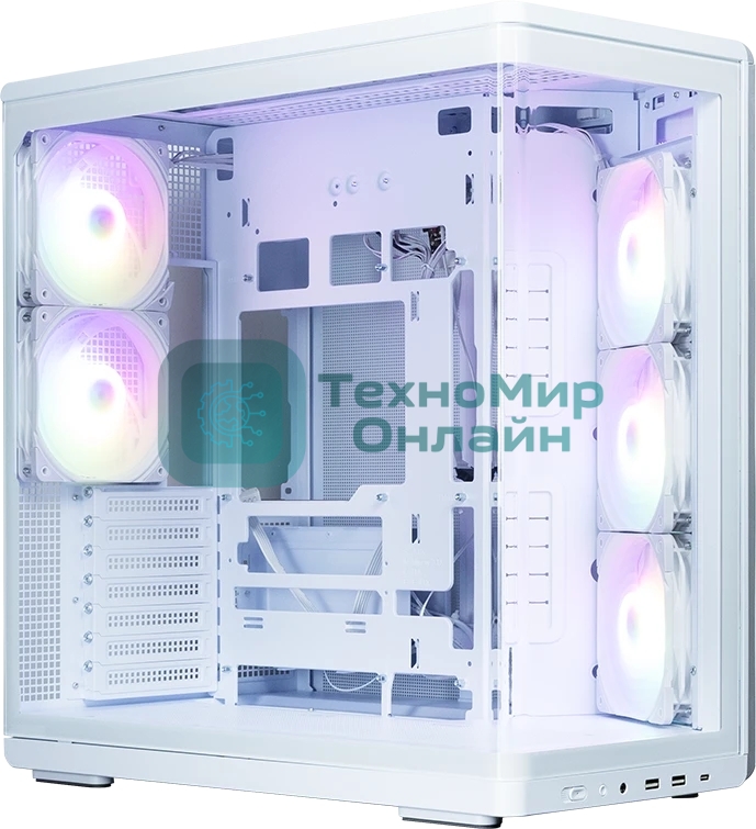 Компьютерный корпус ZALMAN MidTower P60 белый (ATX, без БП, 5x120мм ARGb fans, 1xUSB Type C, 2xUSB 3.0) (Zalman P60 белый)