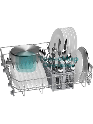 Посудомоечная машина Bosch Serie 2 SMS26AI00Q, нержавеющая сталь, 66 см, 12 компл., 48 дБ, класс А