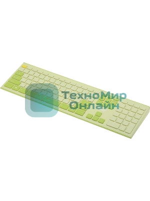 Комплект клавиатура + мышь Acer OCC205 беспроводной USB, 1200 dpi, зеленый/желтый
