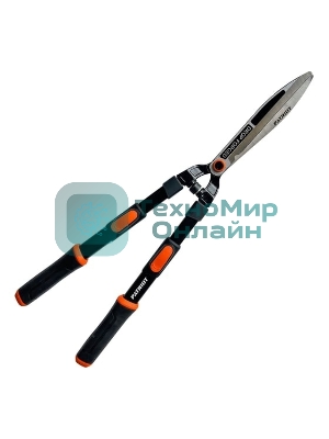 Ножницы для живой изгороди Patriot CSF 860 Т, прямые кованые лезвия, телескоп.ручки, PP+TPR рукоятки, регул-ка прижима, 860 мм