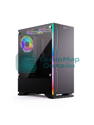 Компьютерный корпус ABR Robin I (1хUSB 3.0, 2хUSB 2.0, HD Audio, 3xRGb Fan, ATX, Micro-ATX)