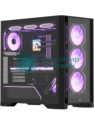 Компьютерный корпус AeroCool/Formula Air Power G8 Floe черный без БП ATX 2xUSB 3.0 1xUSB3.1 audio bott PSU