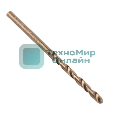 Сверло по металлу Denzel 3 мм, HSS Co-8%