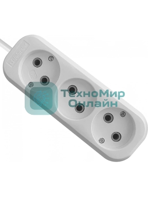 Удлинитель Defender B230 - 3 роз х 7 м, белый