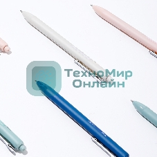 Ручка гелевая автоматическая Deli Linfini EG86-BK ассорти/ассорти, черные чернила, блистер с европодвесом, линия 0.5мм