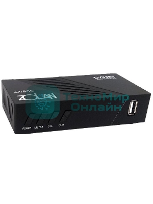 ТВ-тюнер ZOLAN ZN 805 DVB-T2/Wi-Fi/IPTV/MEGOGO/YouTube, дисплей