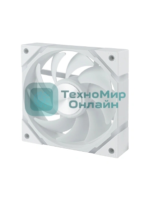 Вентилятор для корпуса Eurocase EU-FN120ARGB_12 WH YH1225 White,120 ARGB fan 3pin+AURA 5V3pin female and male connector with brown box,3pcs in big bro