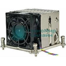 Кулер серверный Ablecom ACL-S20200 серебристый, 60 мм, алюминий/медь, 8400 об/мин, 52 дБ, 4 pin, 100 Вт, 64 мм