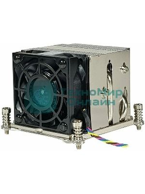 Кулер серверный Ablecom ACL-S20200 серебристый, 60 мм, алюминий/медь, 8400 об/мин, 52 дБ, 4 pin, 100 Вт, 64 мм