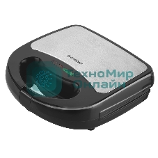 Сэндвичница электрическая Endever Skyline SM-28, черный/стальной, мощность 850 Вт