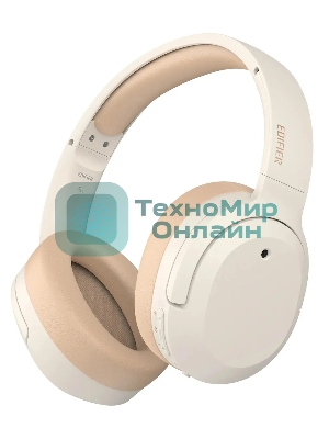 Беспроводные/проводные наушники Edifier W820NB Plus слоновая кость, полноразмерные, Bluetooth + USB-C, активное шумоподавление