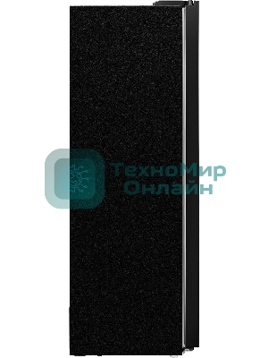 Холодильник Maunfeld MFF177NFBE черный, двухкамерный 263/170л морозилка сбоку, No Frost, Side by Side