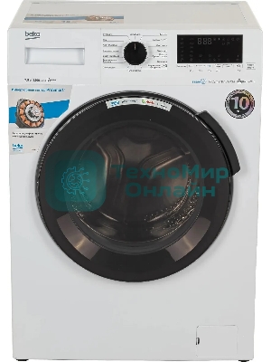 Стиральная машина Beko WSPE7H616W белый, загрузка фронтальная 7,5 кг, 1200 об/мин., класс: А