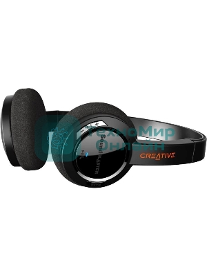 Беспроводные/проводные наушники Creative Jam V2 черный, накладные, Bluetooth + USB-C, до 22 ч