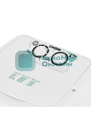 Стиральная машина Славда WS-85PE (R) белый, загрузка вертикальная 8,5 кг, 0 об/мин, класс А