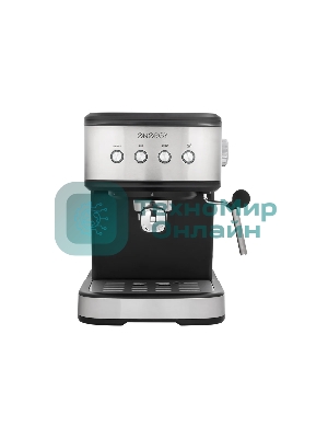 Кофеварка рожковая ENERGY EN-264R (108170) стальной/черный, исп. кофе - молотый, 1.5 л, 1100 Вт, 20 бар