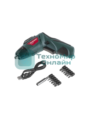 Отвертка аккумуляторная Haммer ACD3.6A с набором бит 3,6В 1,3А·ч 4Нм Li-Ion 653290