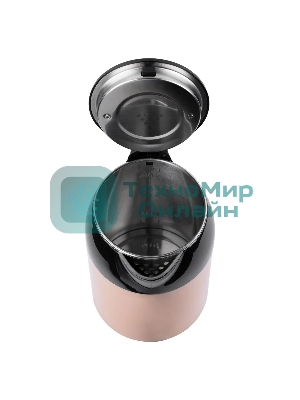 Чайник электрический BBK EK1709P черный/бежевый