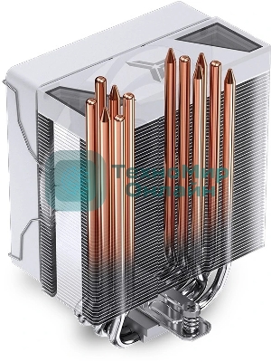 Кулер для процессора JONSBO CR-1000 V2 PRO ARGB (230W, 4-pin PWM, 157мм, Al/Cu, 6x6мм, ARGB, 1x120мм, 59.48CFM, 32.0dBA, 1500RPM, S: 1700/1200/115X, AM4/AM5 белый)