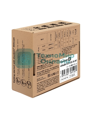 Веб-камера ExeGate eStudio EW-722 2560x1440, 30 кадр/с, USB Type-A, микрофон (2 шт, шумоподавление), автоматическая фокусировка, автоосвещение, шторка приватности, универсальное крепление