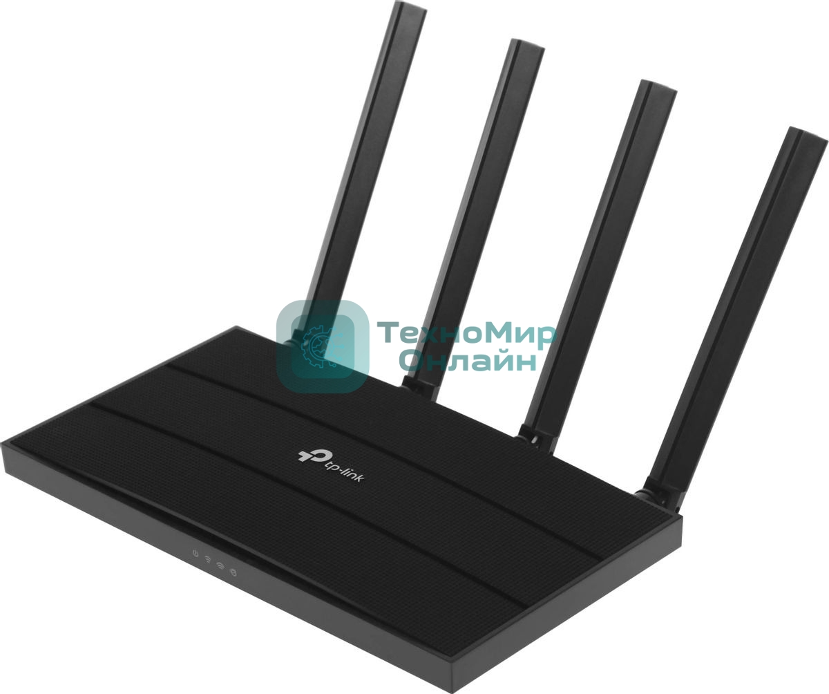Роутер TP-Link AX1500 Dual-Band Wi-Fi 6 RouterSPEED: 300 Mbps at 2.4 GHz + 1201Mbps at 5 GHzSPEC: 4× Antennas, 1GHz Dual Core CPU, 1× Gigabit WAN Port + 3× Gigabit LAN Ports, 1024-QAM, OFDMAFEATURE: Tether App, WPA3, Access Point Mode, IPv6 Supported, IPTV, Bea