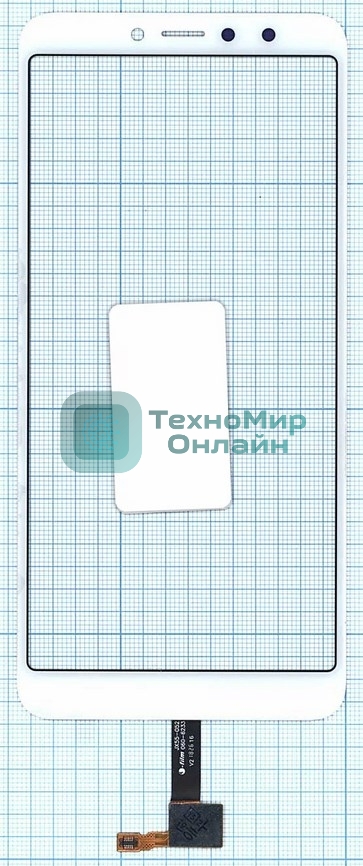 Сенсорное стекло (тачскрин) для Xiaomi Redmi Y2, белое