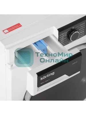 Стирально-сушильная машина Korting KWD 58L1496 белый, загрузка фронтальная 9 кг, 1400 об/мин., класс: А