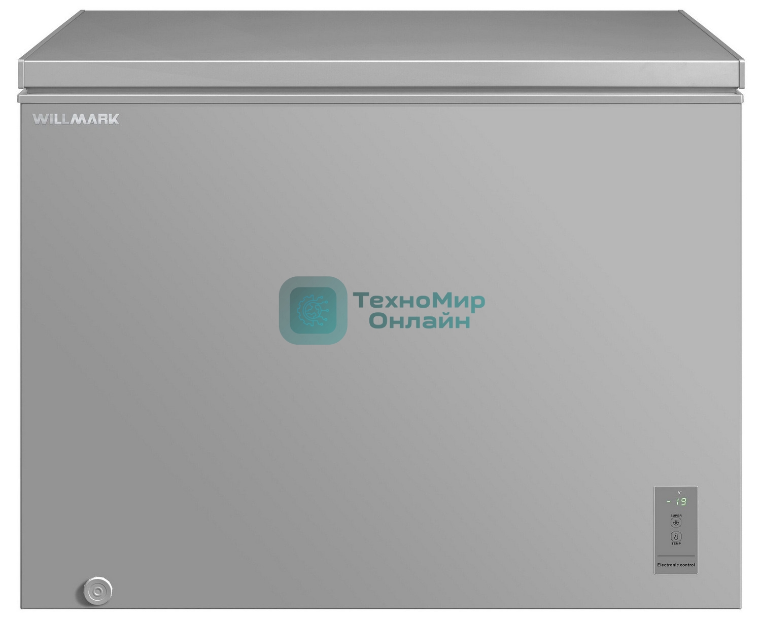 Морозильный ларь Willmark CF-390IDG серый, 293л