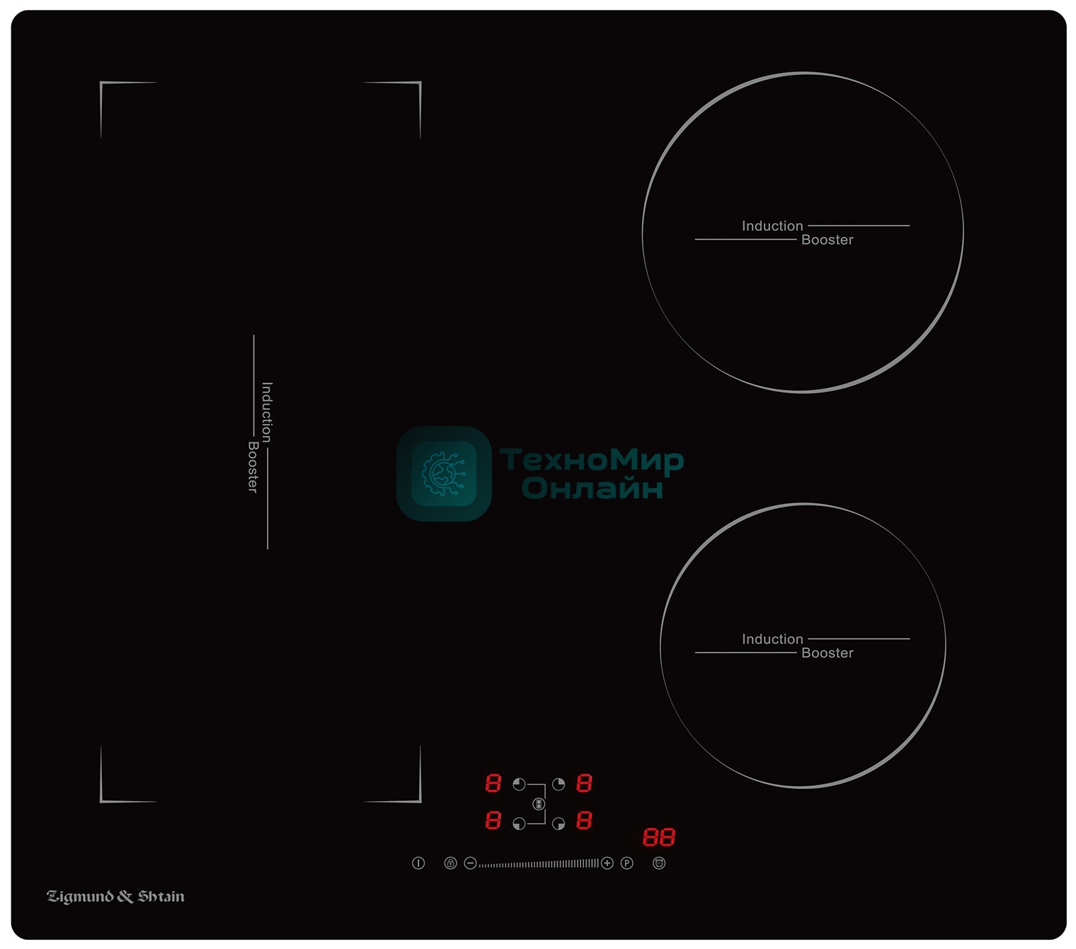 Индукционная варочная панель Zigmund & Shtain CI 46.6 B независимая, черный