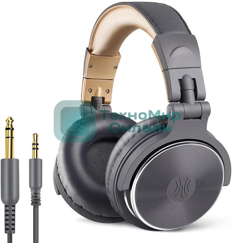 Гарнитура OneOdio Studio Pro 10 серый, проводная, 3.5 мм