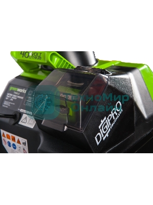 Снегоуборщик аккумуляторныйGreenworks GD40SB, 40V, 51 см, бесщеточный, с 1хАКБ 4 А.ч и ЗУ 2600607
