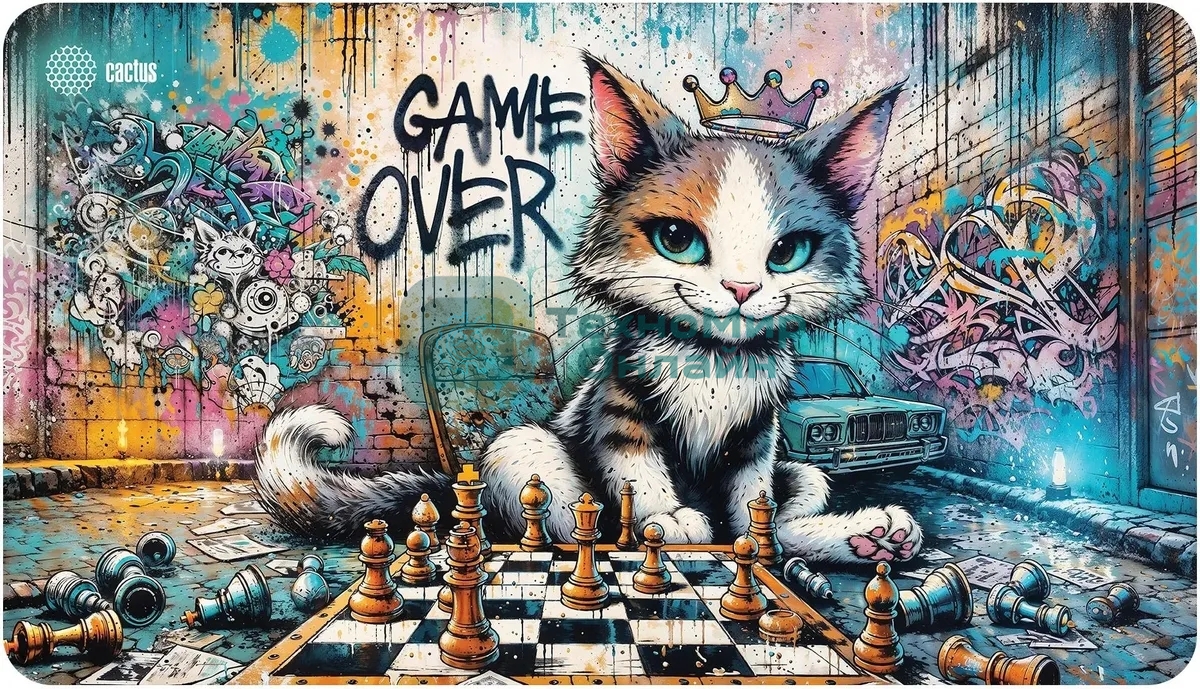 Коврик для мыши Cactus Game Over 700x400x4мм (CS-MP-COR01XLL)