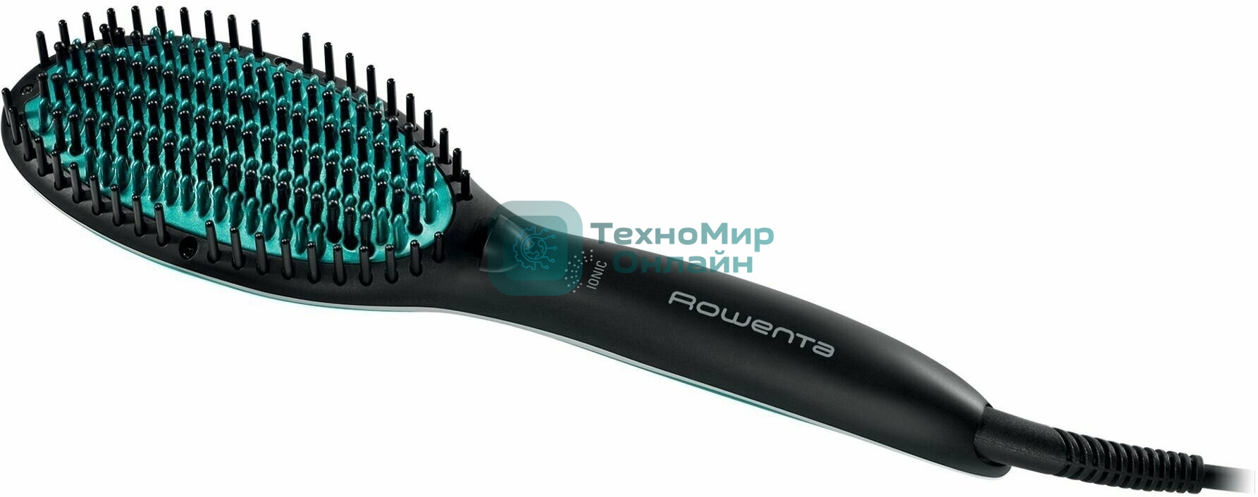 Расческа-выпрямитель Rowenta CF5820F0 черный/зеленый, 200 °C, 3 режима