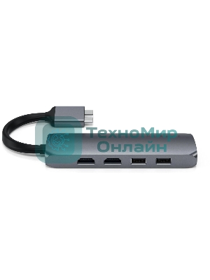 Док-станция Satechi ST-TCDMMAM, USB Type-C, USB/USB Type-C/HDMI/RJ-45,SD/microSD,USB Type-C