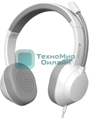 Гарнитура A4Tech Fstyler FH150U белый/серый, проводная