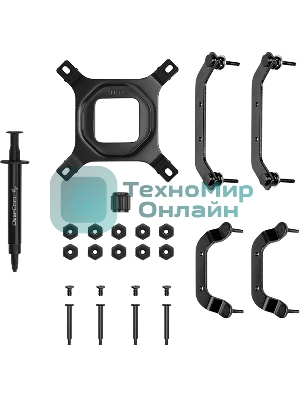 Кулер для процессора DEEPCOOL AN400 черный 92мм алюминий+медь 2900rpm 31db 4-pin 150W 52,5мм