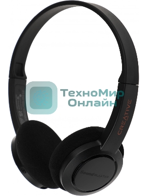 Беспроводные/проводные наушники Creative Jam V2 черный, накладные, Bluetooth + USB-C, до 22 ч