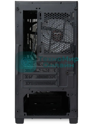 Компьютерный корпус без блока питания HSPD M321, Mesh Mini-tower, черный, slide TG, 0.45 SPCC, 2x140мм ARGb+1x120мм ARGb mATX, mITX 160/340/184мм 2x2.5
