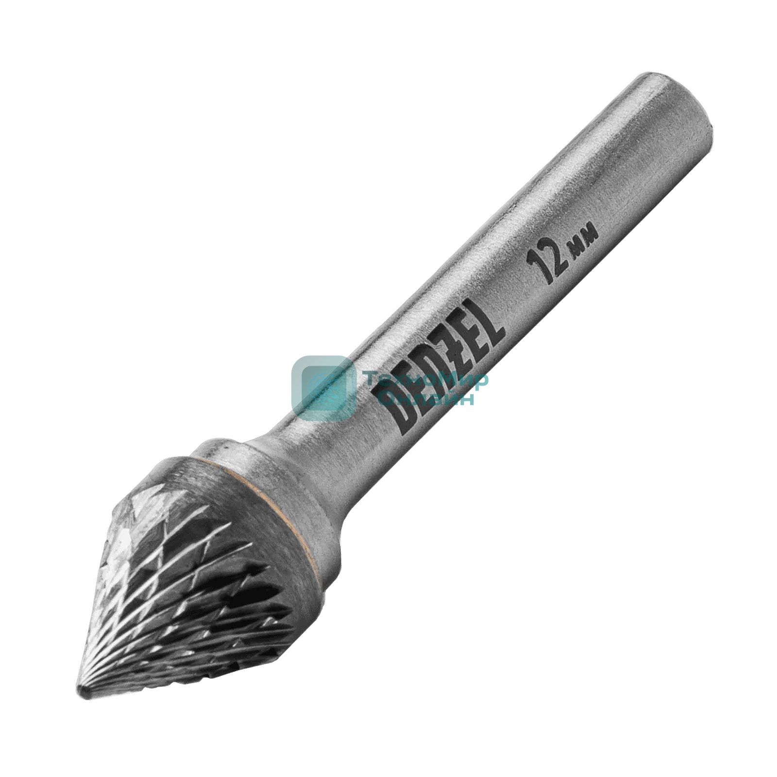Борфреза по металлу Denzel твердосплавная, зенкер 60 град., тип-J, 12 мм